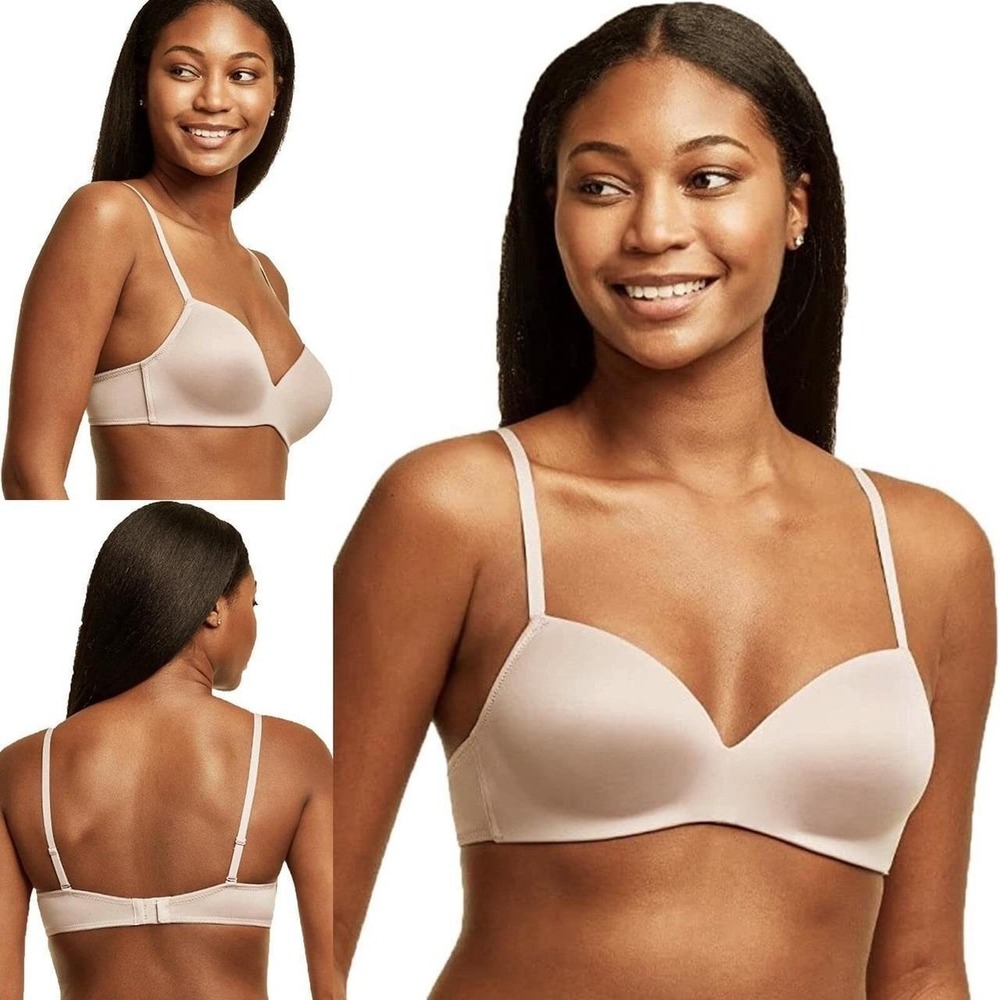 Maidenform Self Expression Wireless Bra Size 40C Convertible Straps Molded Cup